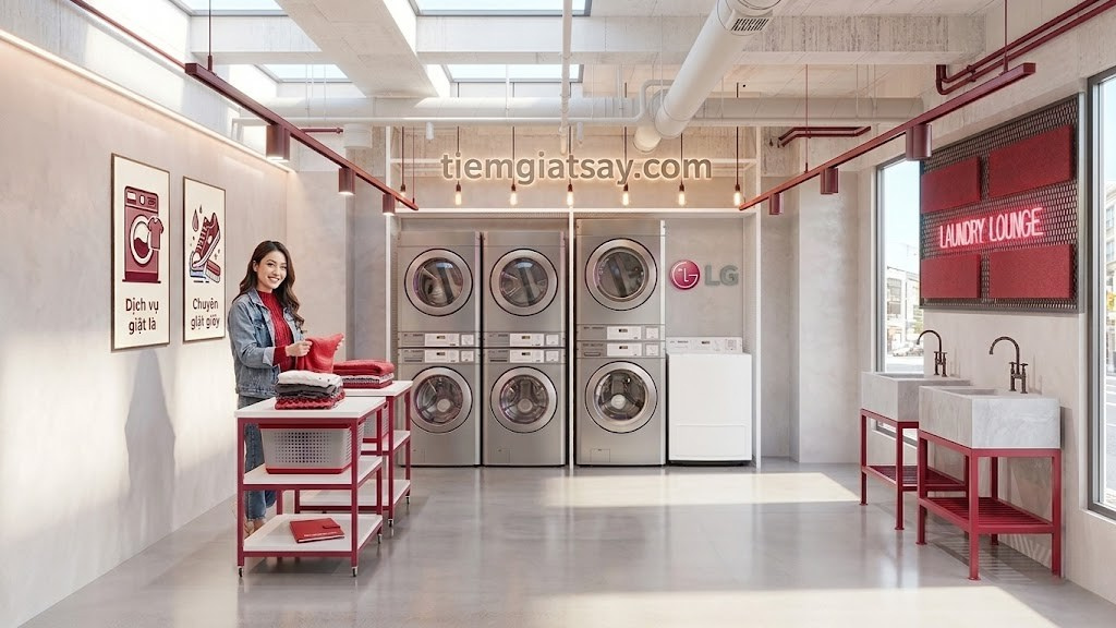 BỘ ĐÔI GIẶT SẤY CÔNG NGHIỆP LG: GIẢI PHÁP VÀNG CHO HỆ THỐNG GIẶT LÀ-GIẶT SẤY, CĂN HỘ DỊCH VỤ, HOMESTAY VÀ HOTEL